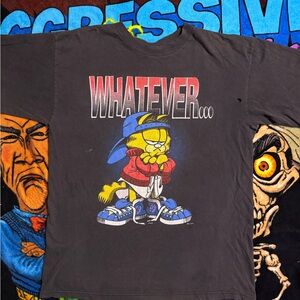 Vintage Black Garfield Graphic T-Shirt